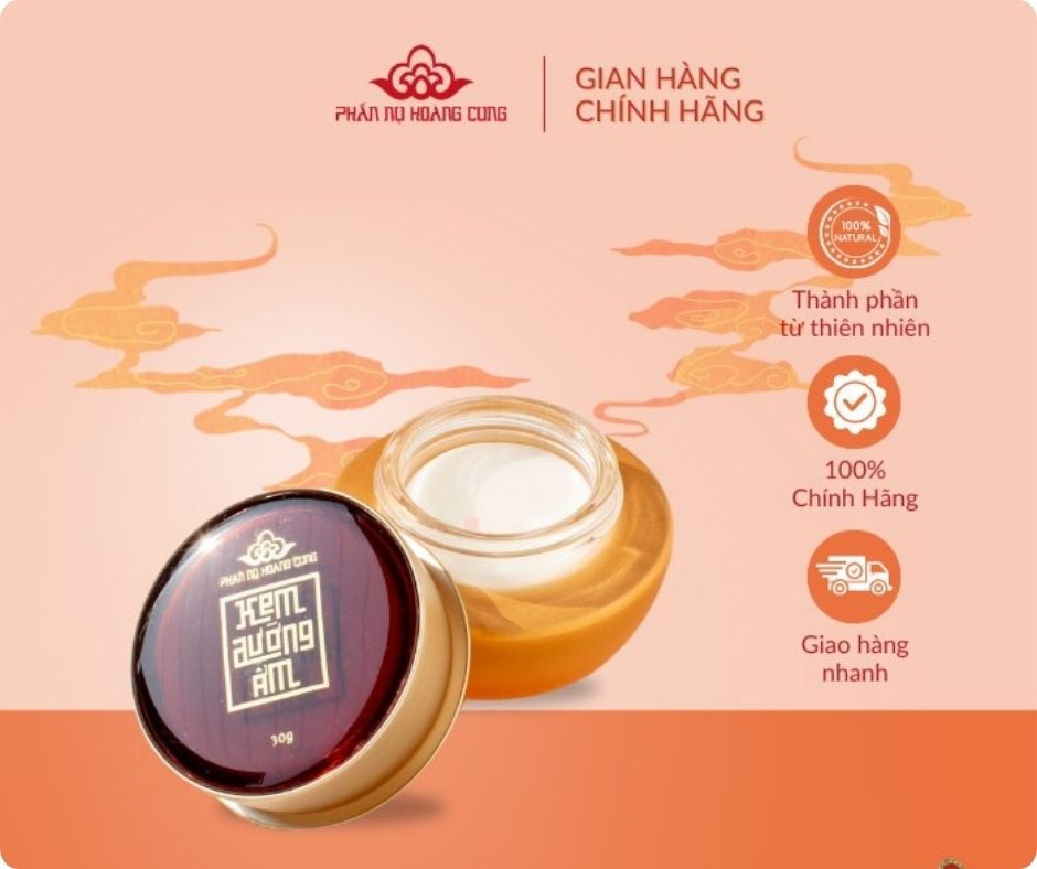 sản phẩm kem dưỡng ẩm Phấn Nụ Hoàng Cung chính hãng với thành phần từ thiên nhiên